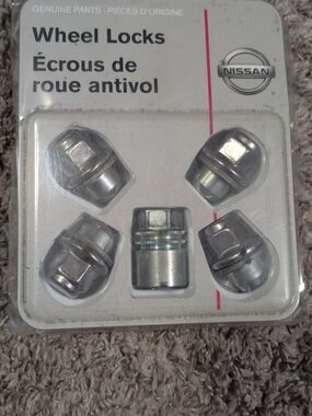 Silver Wheel Locks - Genuine Parts